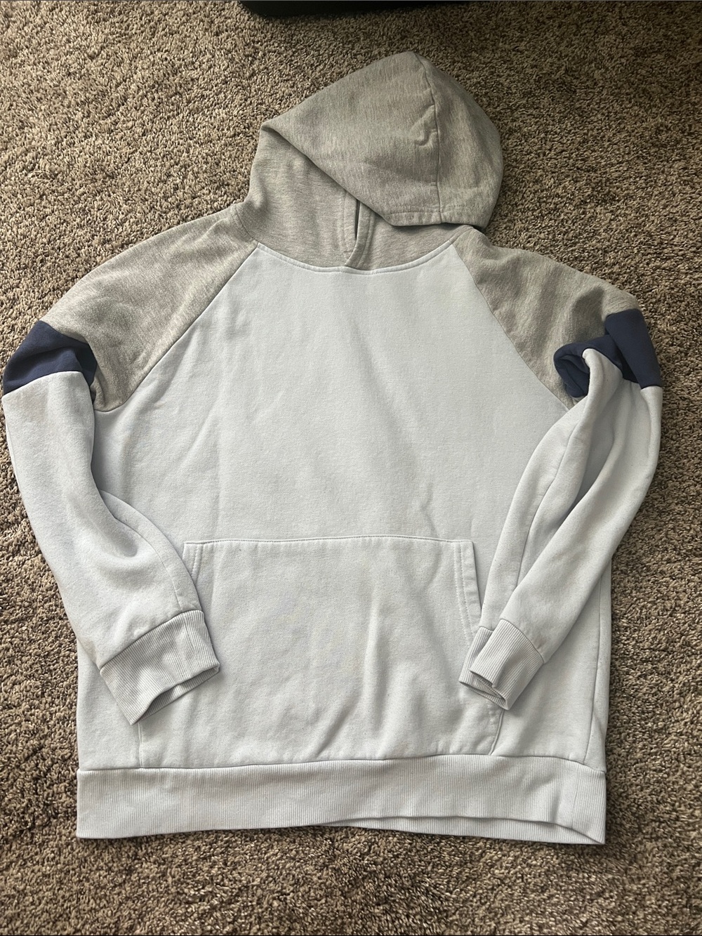 Light Gray & Heather Hoodie Sweatshirt - Pullover